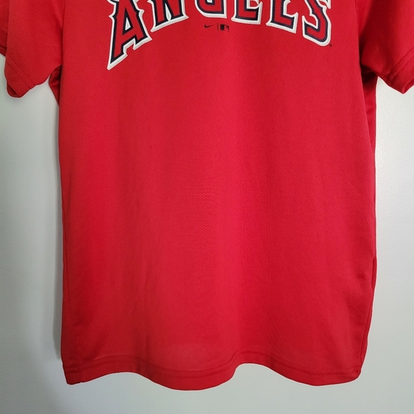 Nike Red Los Angeles Angels Youth T Shirt Number 7 Size S - Picture 3 of 5